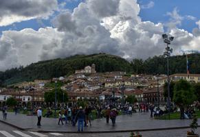 This is the main square in Cusco.