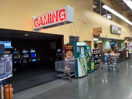This grocery store had nine slot machines.