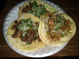 I got back to Lone Pine a little after 9:00 PM. Most restaurants seemed to be closed, but fortunately a taco truck was still open.