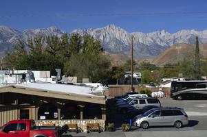 The view of Mt. Whitney from the hostel I stayed at