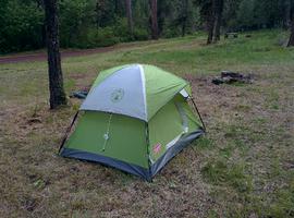 We camped about 10 miles south of Fossil, Oregon.