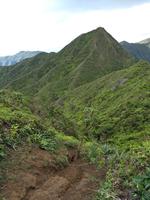 Once you get to the top, you realize you have to descend a super steep, muddy trail.