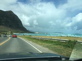 Driving around the island