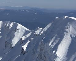 From the top, you can see the masses hanging out at the crater rim.