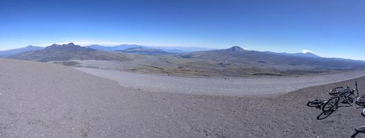 Here's a view from the start. At approximately 14,700', this is higher than any point in the continental United States.
