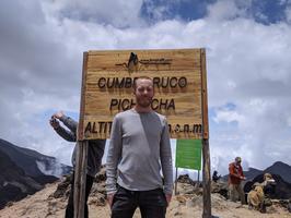 The following day I tried to climb the mountain again. This time I met an Austrian climber and we were able to find the summit!