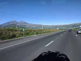 The first mountain we climbed was Illiniza Norte. It's the mountain to the right.