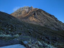 We woke up at 5AM the next morning to try to summit.