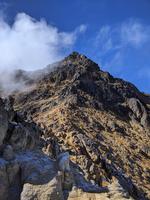 I met two Canadians on the climb, and if you look closely, you can see them descending in this picture.