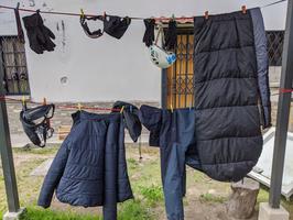 Fortunately the hostel had a clothesline I could use to dry all my stuff out. Everything was soaked!