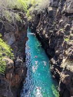 Las Grietas is this little canyon where you can go swimming.