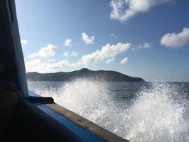 The following morning, we took a speed boat to San Cristobal. It was bumpy, unpleasant, and around two hours.