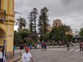 Cuenca's main square.