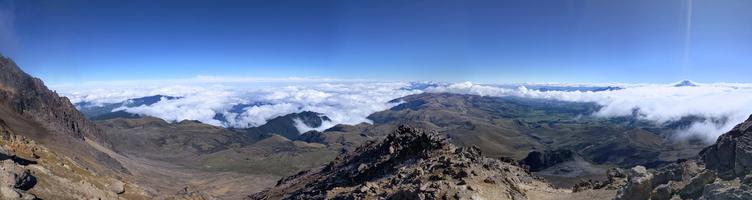 We had fantastic weather and views on the way down.