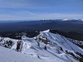 Mount Scott and Mount McLoughlin, and I'm pretty sure you can see Shasta and Shastina in the distance.