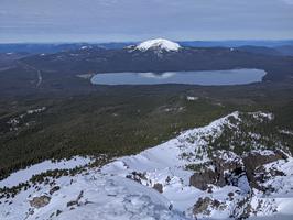 If you look closely at the ridge, you can see the path down.