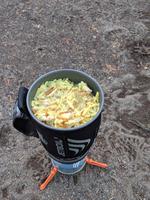 I made some chicken and rice in my jetboil. Delicious!