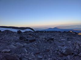 You can see the shadow of Middle and North Sister here.