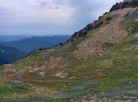 You can kind of see Mount Saint Helens in the background.