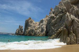 The Gulf of California side of the beach is Lover's Beach.