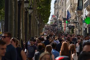 The Champs Elysees was super crowded! We didn't spend much time here.