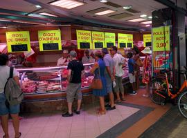A meat market in Old Nice
