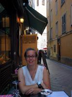 Enjoying dinner in Old Nice