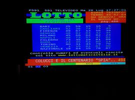 It turns out Teletext is still in use in Italy!