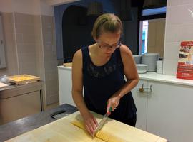 Slicing the tagliatelle