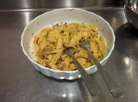 Tagliatelle with our Bolognese sauce