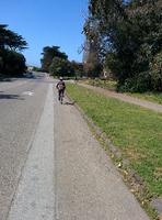 Biking through Golden Gate Park