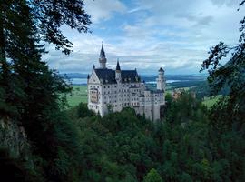 Neuschwanstein Castle from the top of the hill