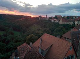 We spent the night in a little town called Rothenberg. This is the view from our hotel room.