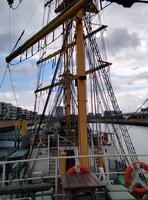 There's an old boat in Bremen that has been restored and turned into a restaurant