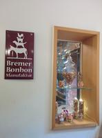 We visited a candy shop where they made homemade candy. To the left are the Bremen Town Musicians.