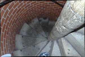 We climbed a church tower to get a good view of the city