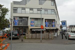 Locals were still extremely excited about the Icelandic national football team