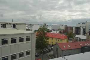 View of Reykjavik from the 6th floor of the photo gallery