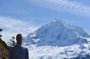 Smit and I hiked up to McNeil Point in the snow