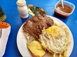 Managed to find a really cheap lunch in Cusco. A fried egg on top of beef on top of rice and french fries. Good stuff.
