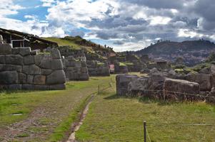 Sacsayhuaman, an Incan fortress near the top of the city