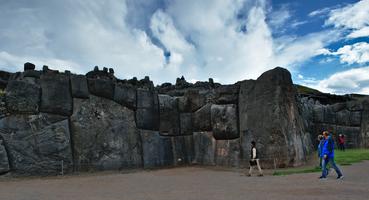 No one has any idea how the Inca hauled these stones up to Sacsayhuaman. They're so big, the Spanish couldn't get them back to Cusco.