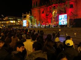 I walked down to the main square on my last night in Cusco, and they had a free concert.