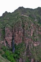 The Perolniyoc waterfall and ruins