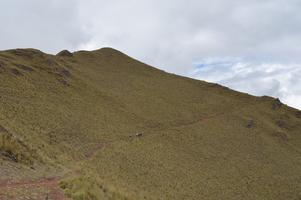 If you look closely, you can see two hikers near the top of the mountain making their lives significantly more difficult.