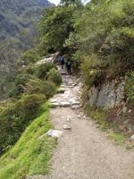 You can see the Inca trail in this picture